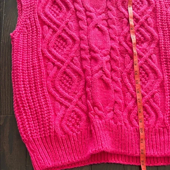 🩷Pink Cable Knit Turtleneck Sweater NWOT - Picture 11 of 13